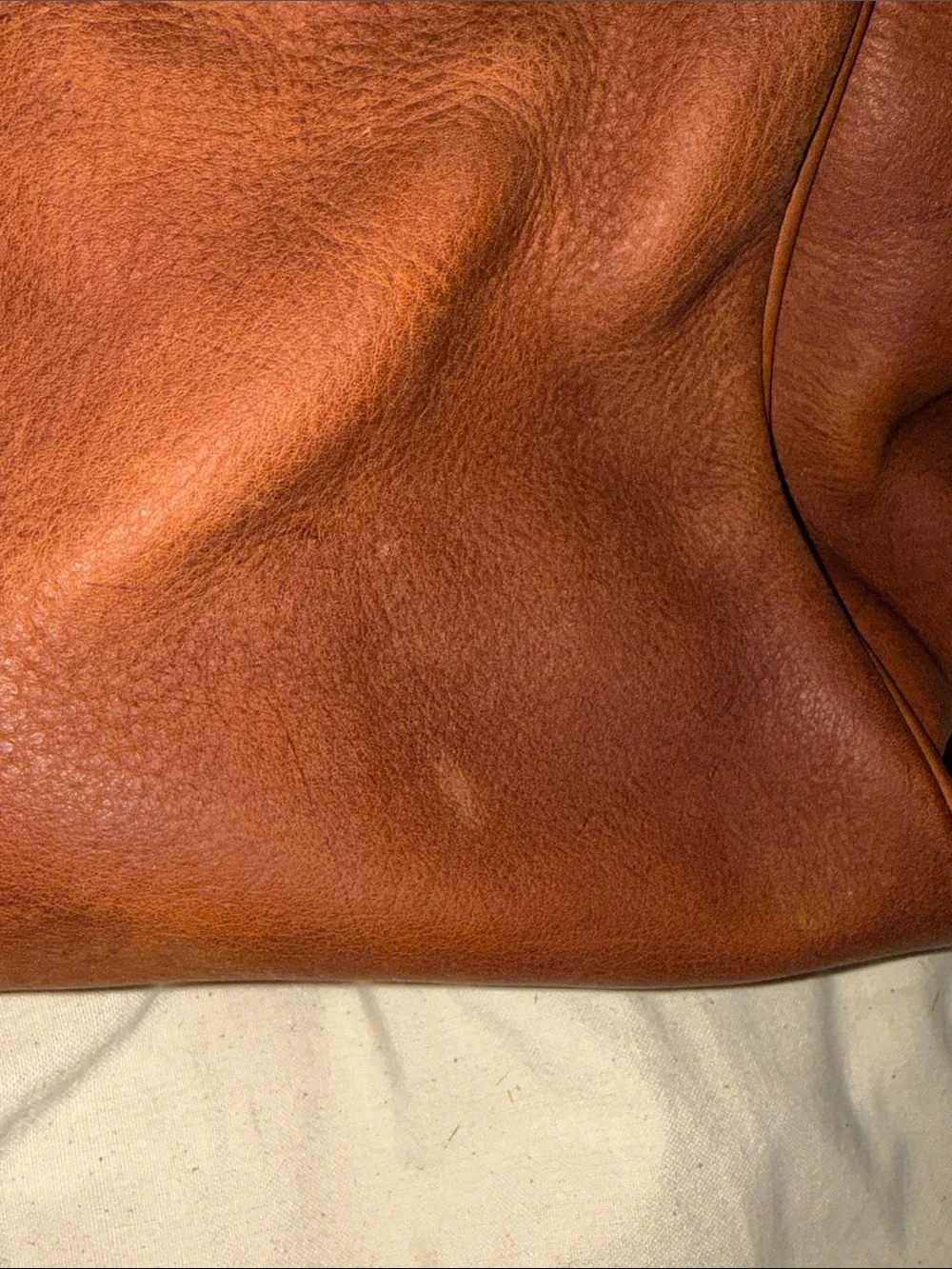 Duluth Trading Co Natural Canvas Tote with Black Logo